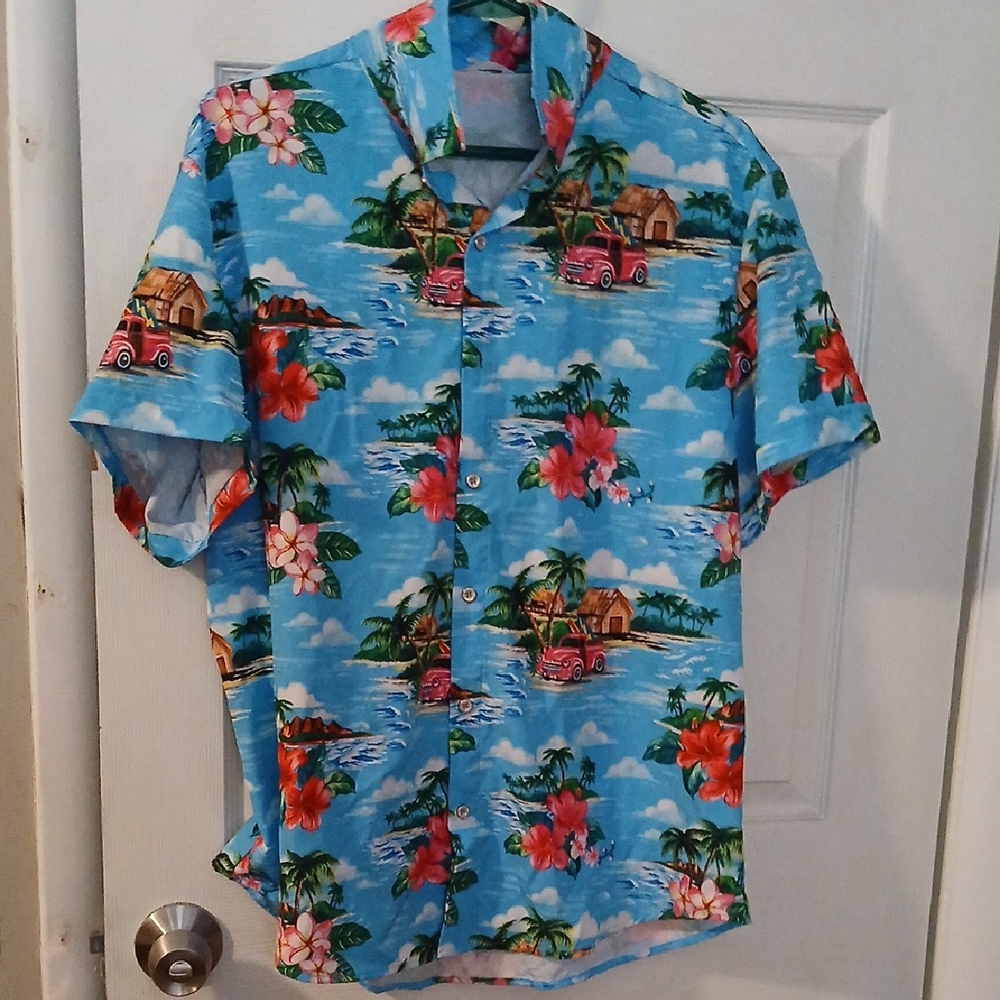 Tropical Blue Hawaiian Shirt